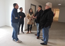 Visita a las obras de mejora y adecuación del Pabellón Polideportivo de Peñíscola