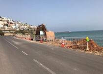 Comienzan las obras de reconstrucción en el vial litoral sur de Peñíscola