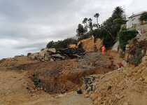 Peñíscola encara el último mes de obras en el acceso a su costa sur, tras los desperfectos del Gloria