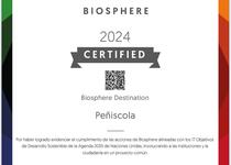 Peñíscola se certifica como Destino Biosphere en su apuesta por la sostenibilidad