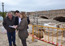 Las obras de restauración de las baterías del Calvario y Santiago avanzan según lo previsto