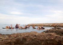 La playa Sur de Peñíscola promocionará el sup pilates el próximo 15 de junio 