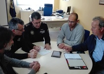 Reunión Dirección Técnica Vuelta Ciclista a España con la Policía Local Peñíscola