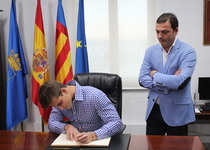 Recepción institucional a Vicent Llorach, vencedor del Manhunt 2018